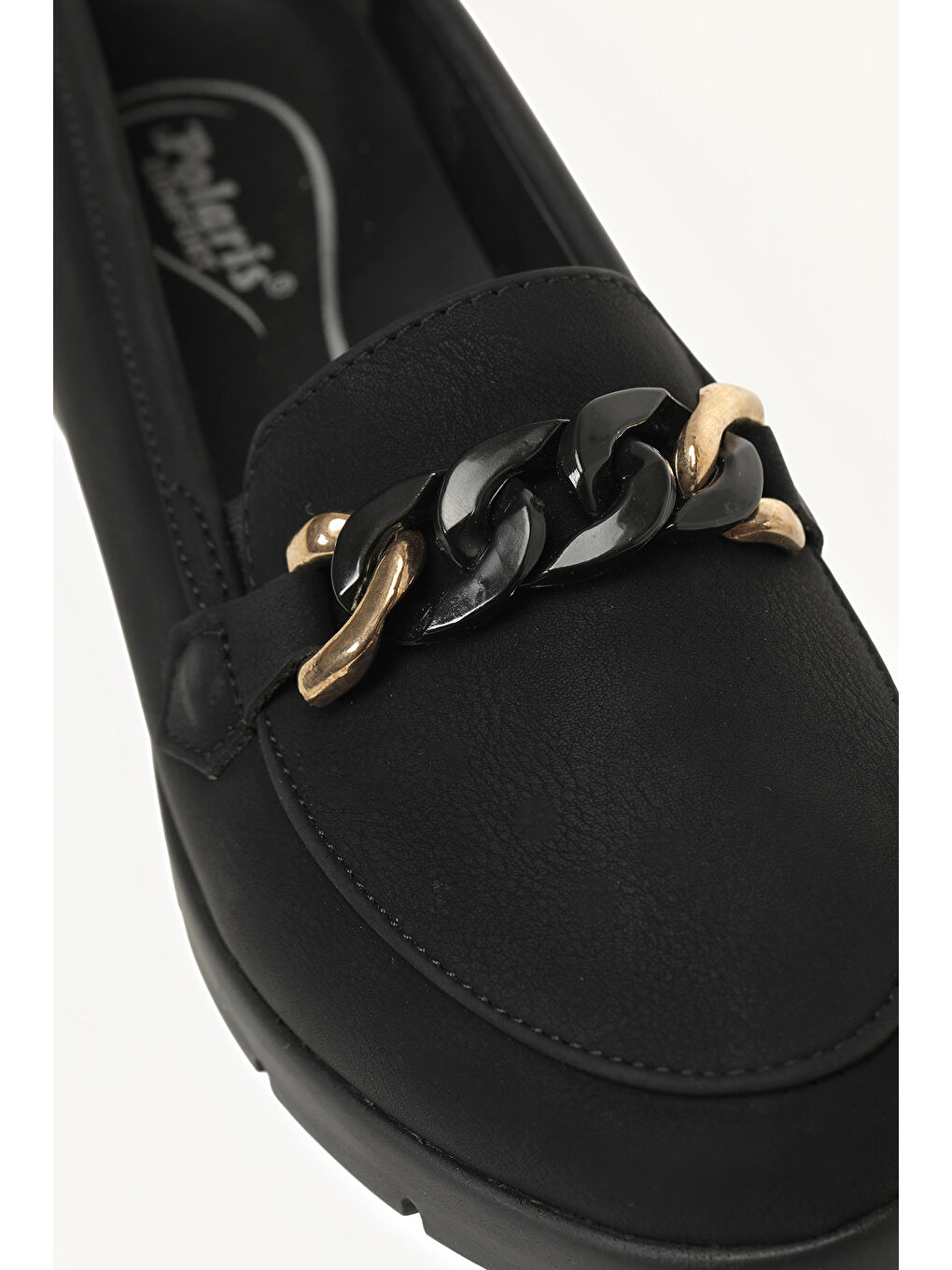 166007.NZ6FX Siyah Kadın Loafer-6