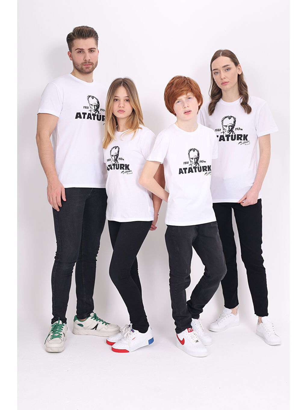 Beyaz Unisex Çocuk Baskılı Tişört-4