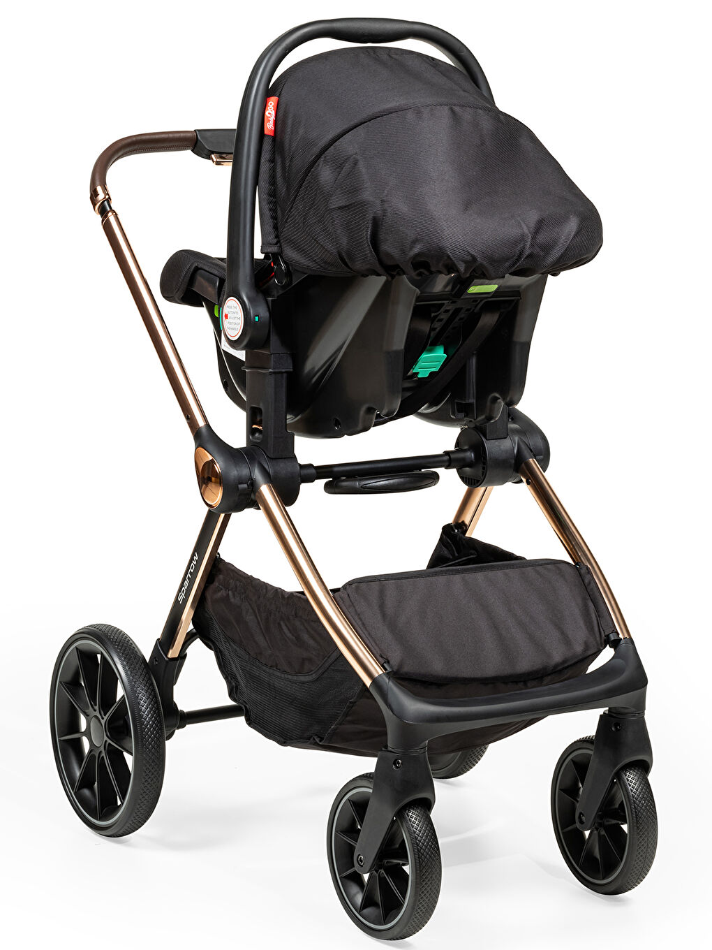 Sparrow Travel Sistem Bebek Arabası Siyah-5