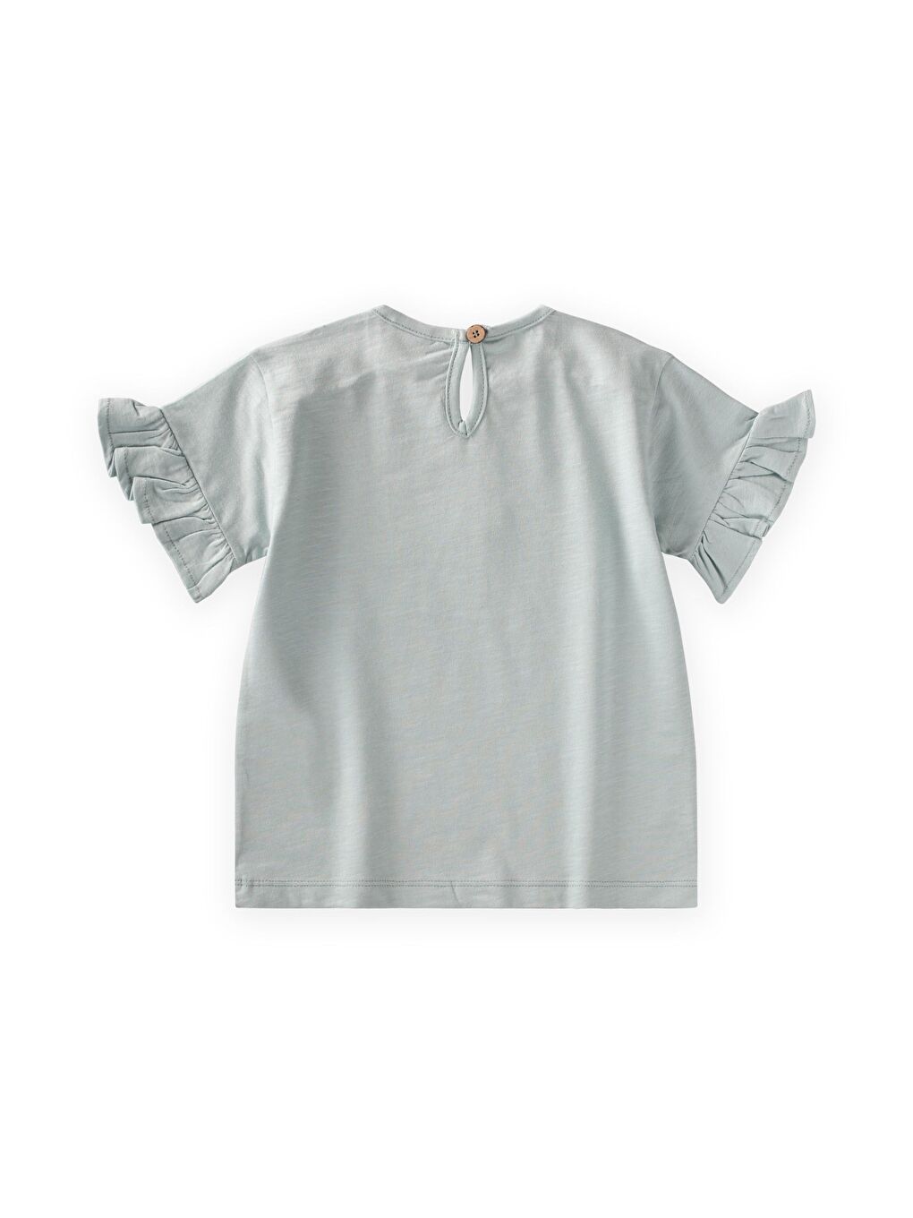 Aplikeli T-Shirt 2-8 Yaş Mint Yeşili-1