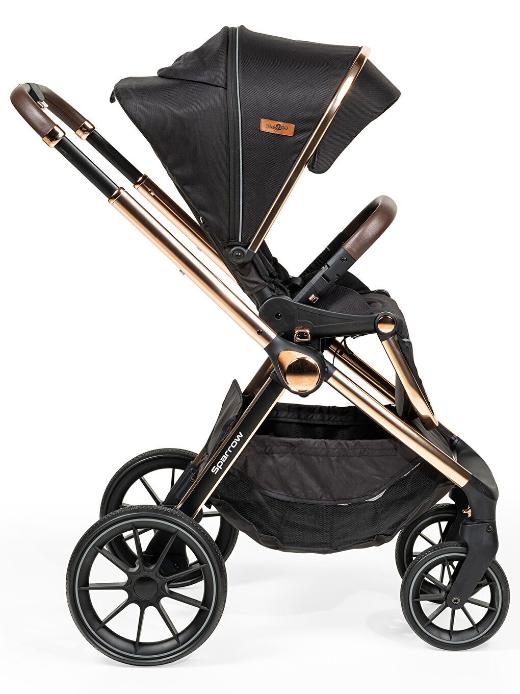 Sparrow Travel Sistem Bebek Arabası Siyah-9