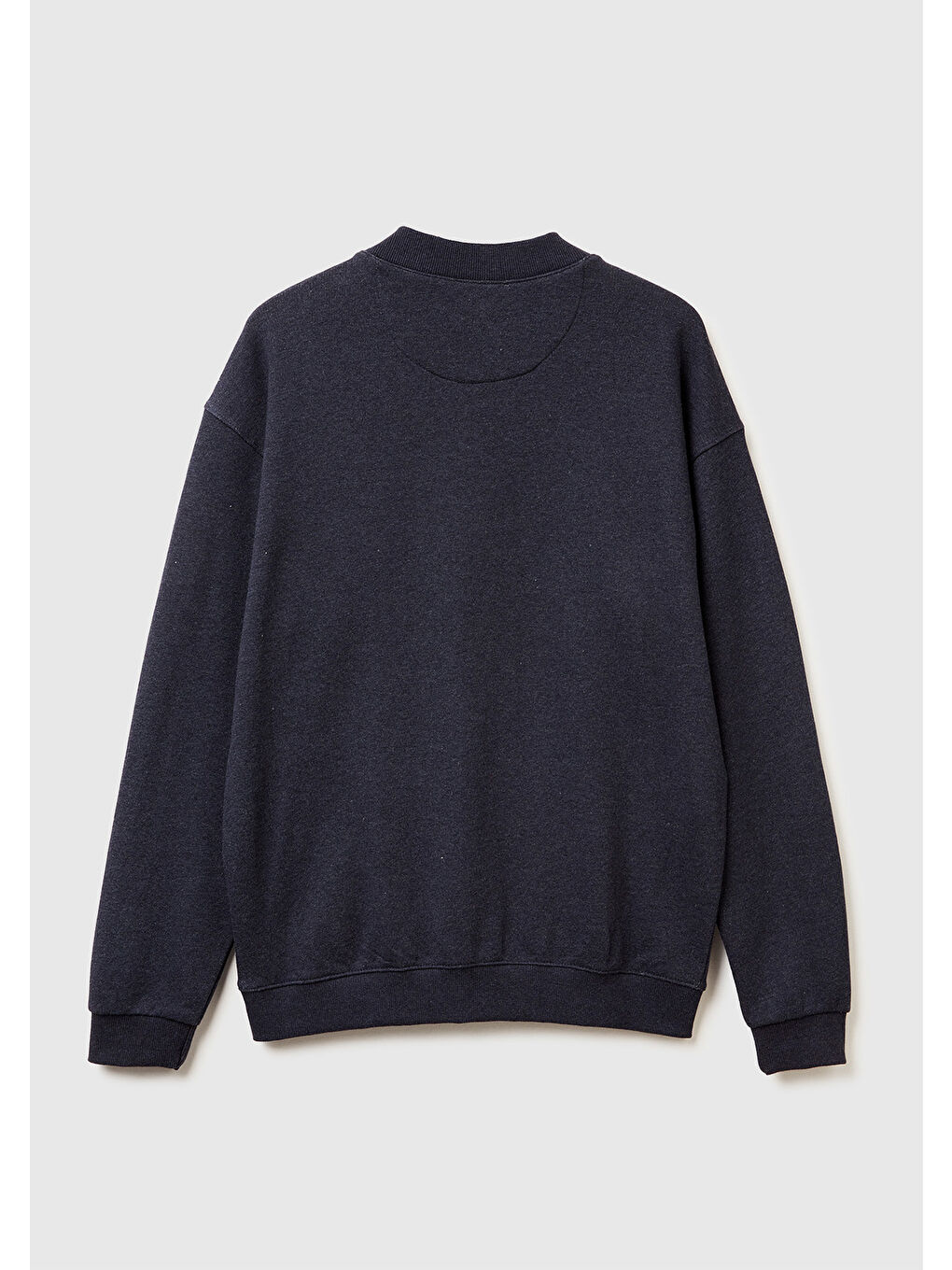 Erkek Lacivert %100 Pamuk Logo İşlemeli Cep Detaylı Düğmeli Hırka-3