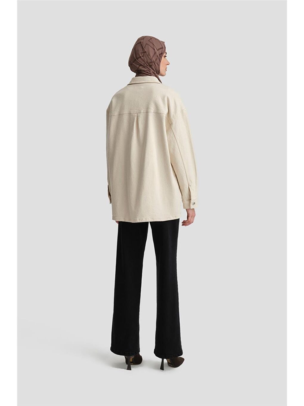 Denim Ceket 24Kd3403 Bej-4