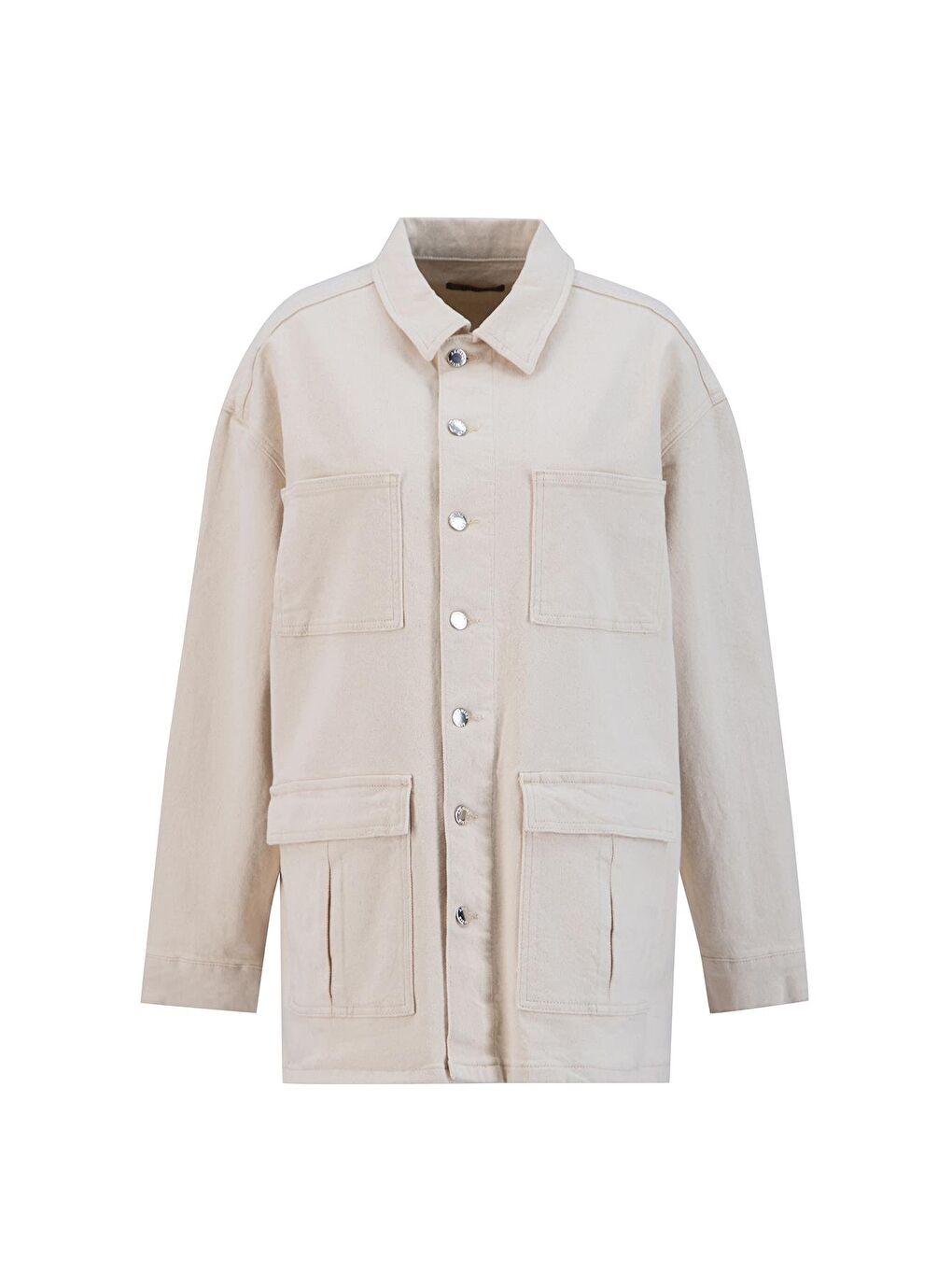 Denim Ceket 24Kd3403 Bej-5