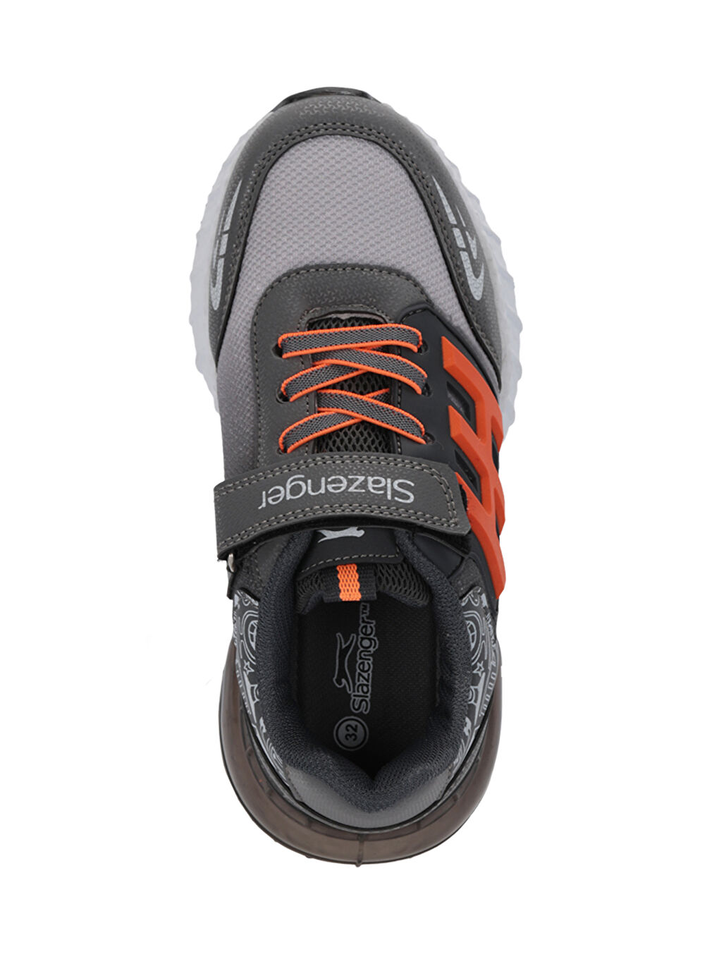 Gri ENZO F Erkek Çocuk Füme / Turuncu Günlük Spor Ayakkabısı-4