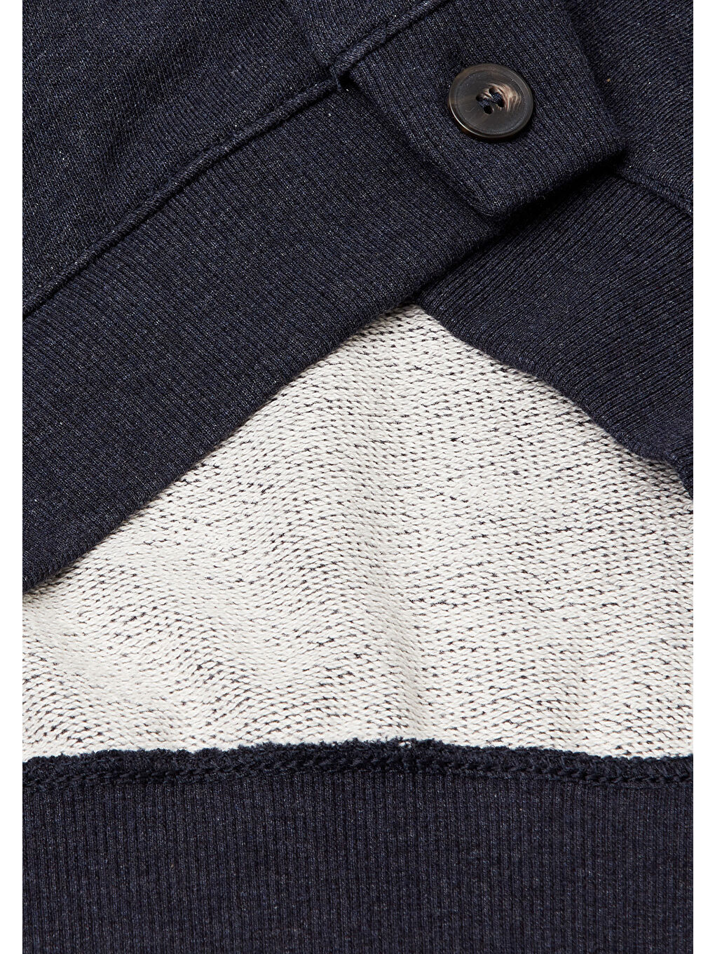 Erkek Lacivert %100 Pamuk Logo İşlemeli Cep Detaylı Düğmeli Hırka-6