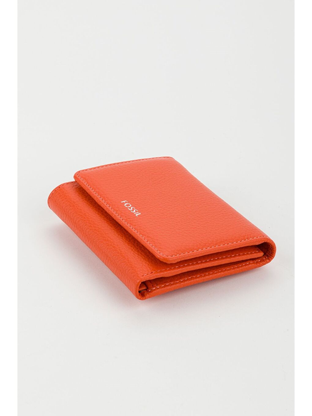 Turuncu Kutulu Hakiki Deri Buz Mavi Kadın El Portföyü Kartlık Cüzdan