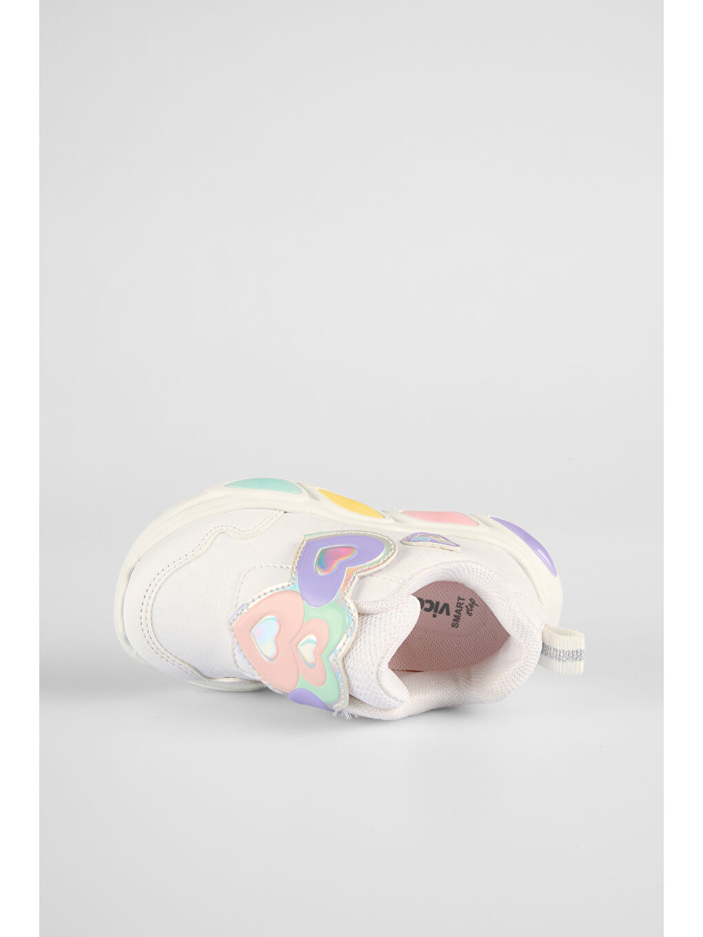 Lovely Işıklı Kız Bebek Beyaz Spor Ayakkabı-2