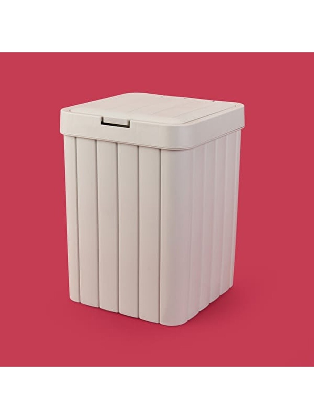 Çöp Kovası - Bej - 28 cm-1