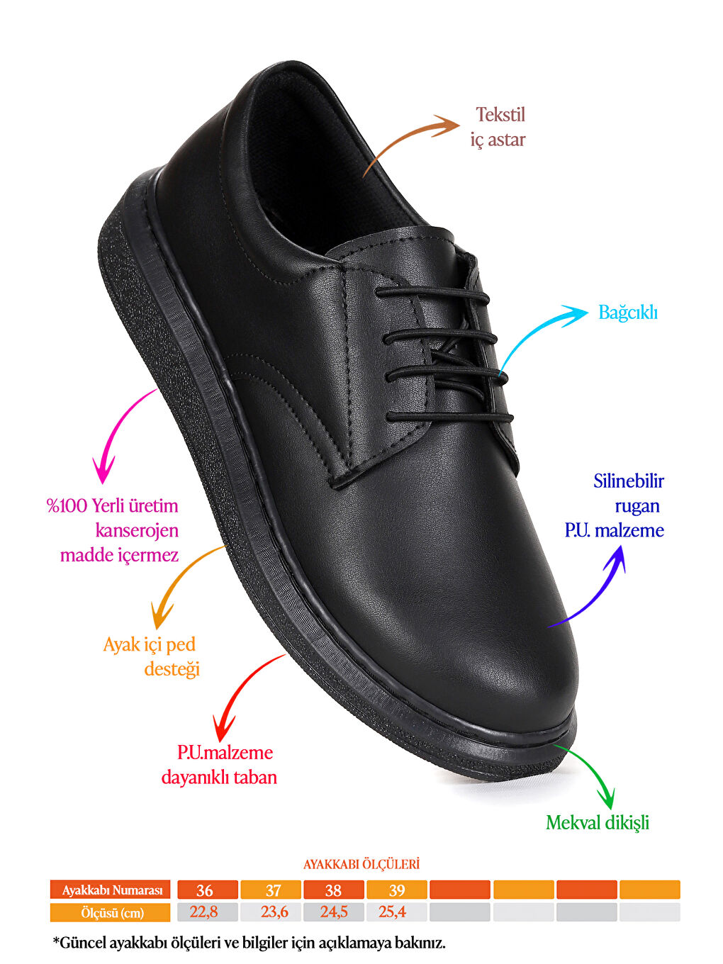 Siyah Wata Cilt Bağcıklı Erkek Çocuk Sünnet Ayakkabı-1