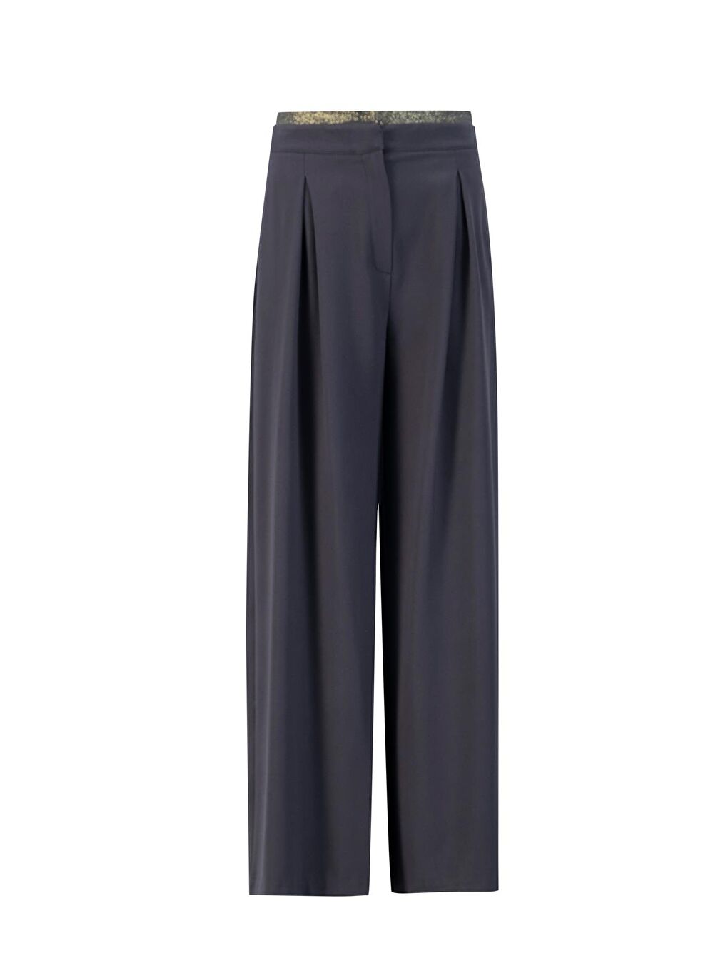 Gri Pileli Pantolon Etek 24K2709 Antrasit-4