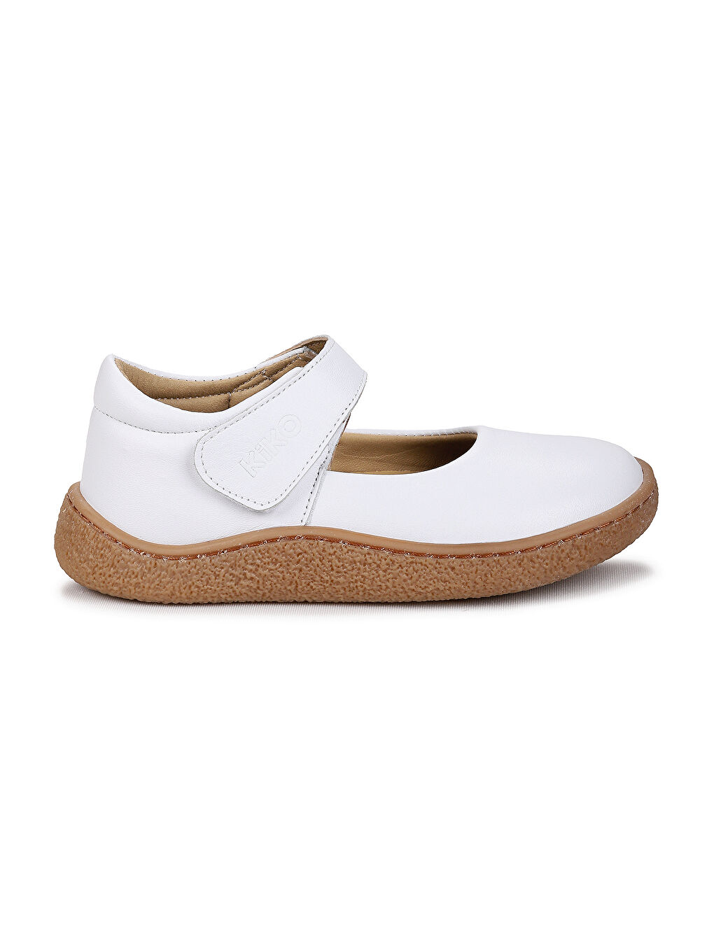 Beyaz Lida %100 Deri Günlük Kız Çocuk Babet Ayakkabı-3