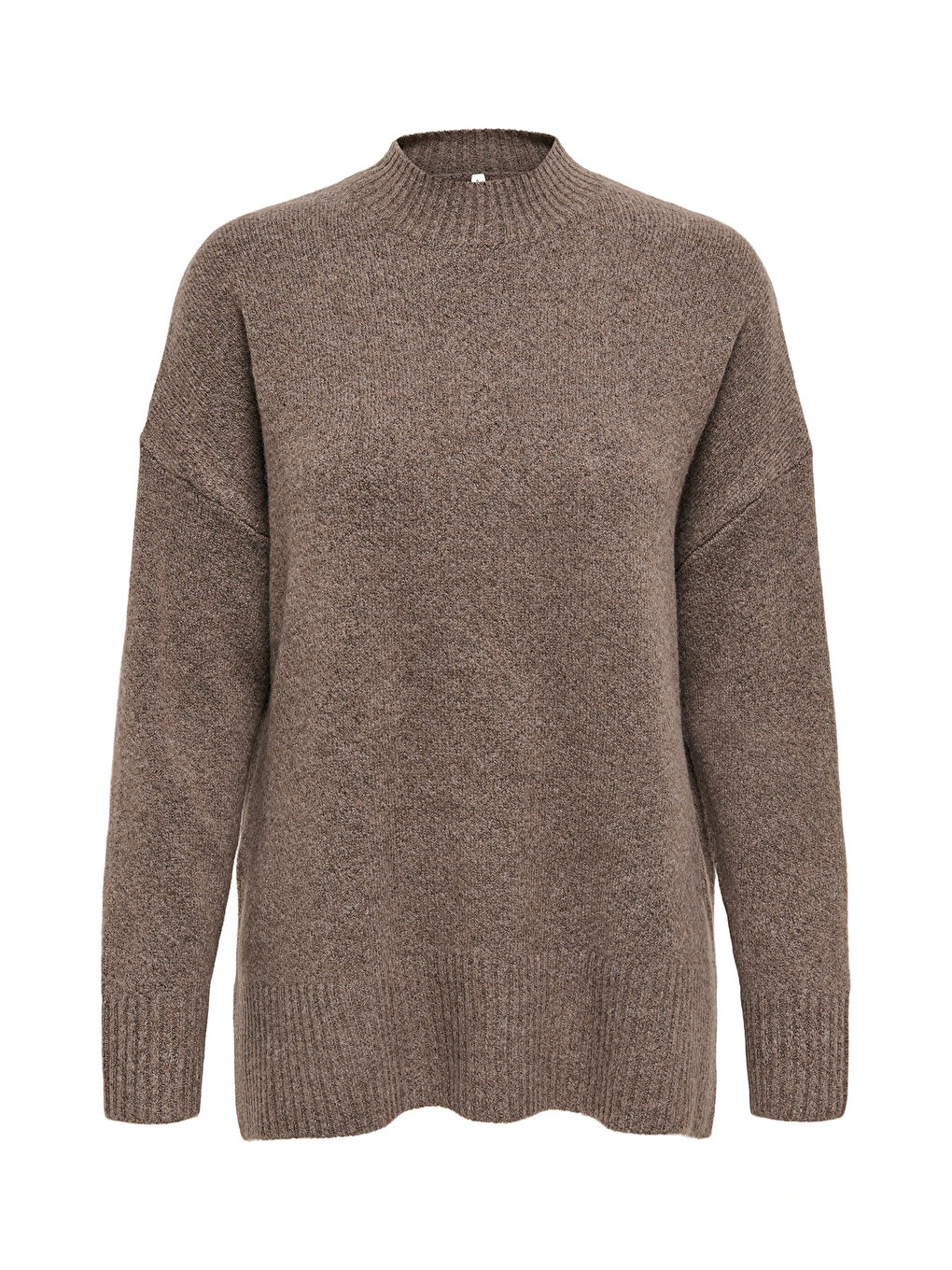 Kahverengi Onlhazel Oversize Fit Balıkçı Yaka Örme Kadın Kazak 15352853-2