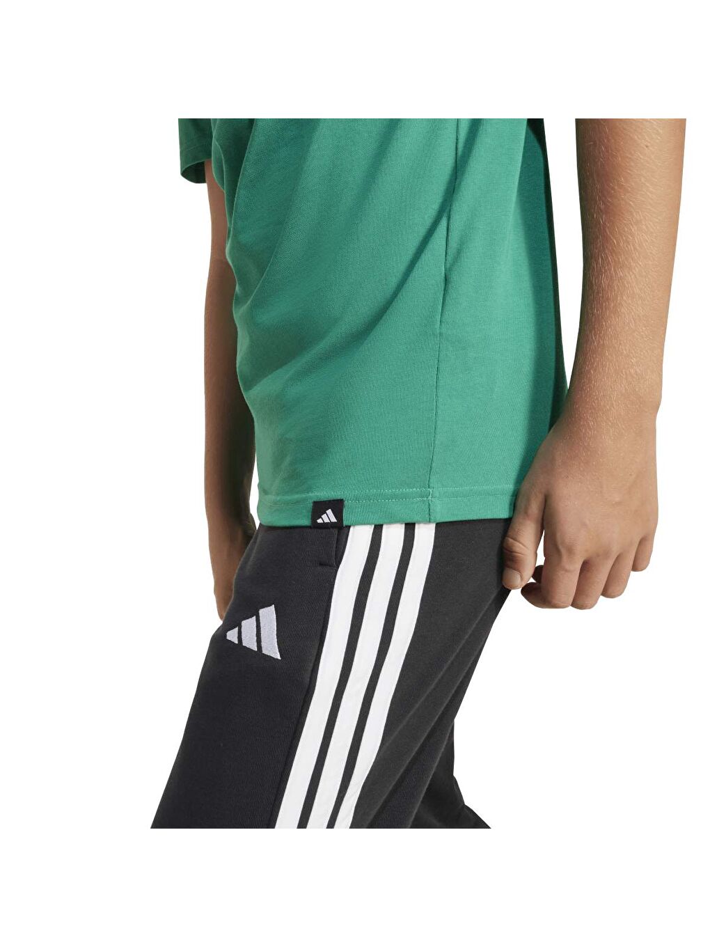 Fun Graphic Çocuk Yeşil Yuvarlak Yaka Tişört-3