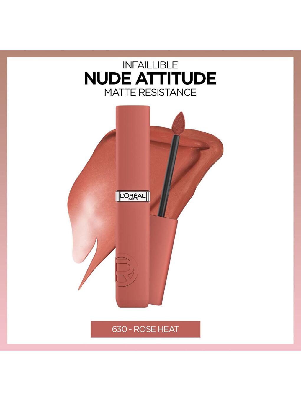 İnfaillible Matte Resistance Likit Mat Ruj - 630 Rose Heat