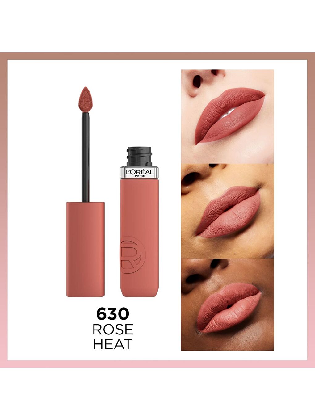 İnfaillible Matte Resistance Likit Mat Ruj - 630 Rose Heat-1