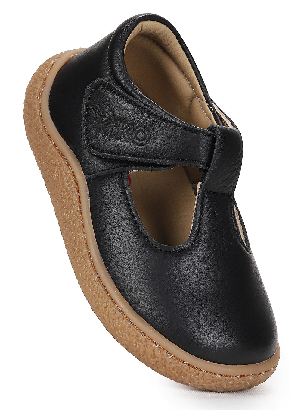 Siyah Lija %100 Deri Günlük Kız Bebek Babet Ayakkabı