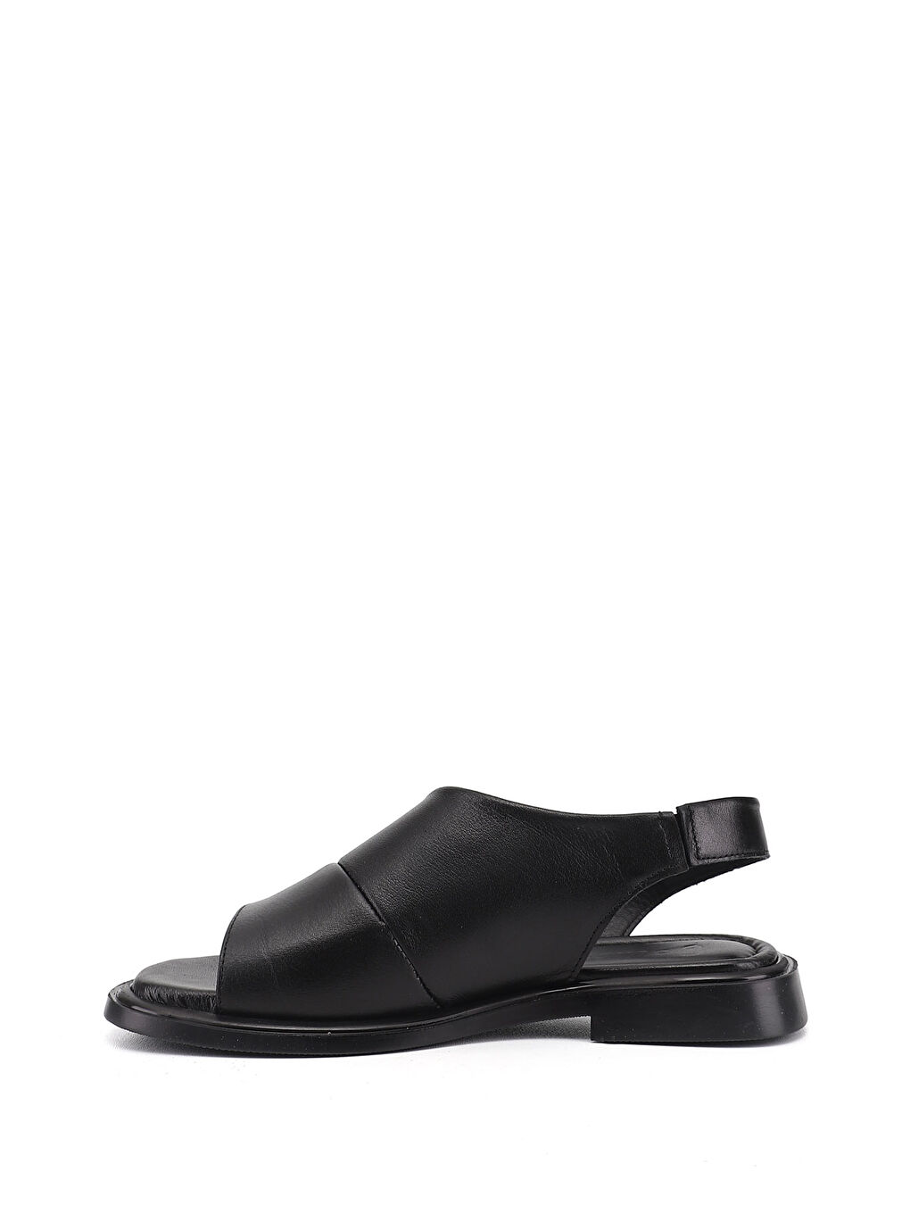 Siyah Kadın SİYAH Hakiki Deri Sandalet-3