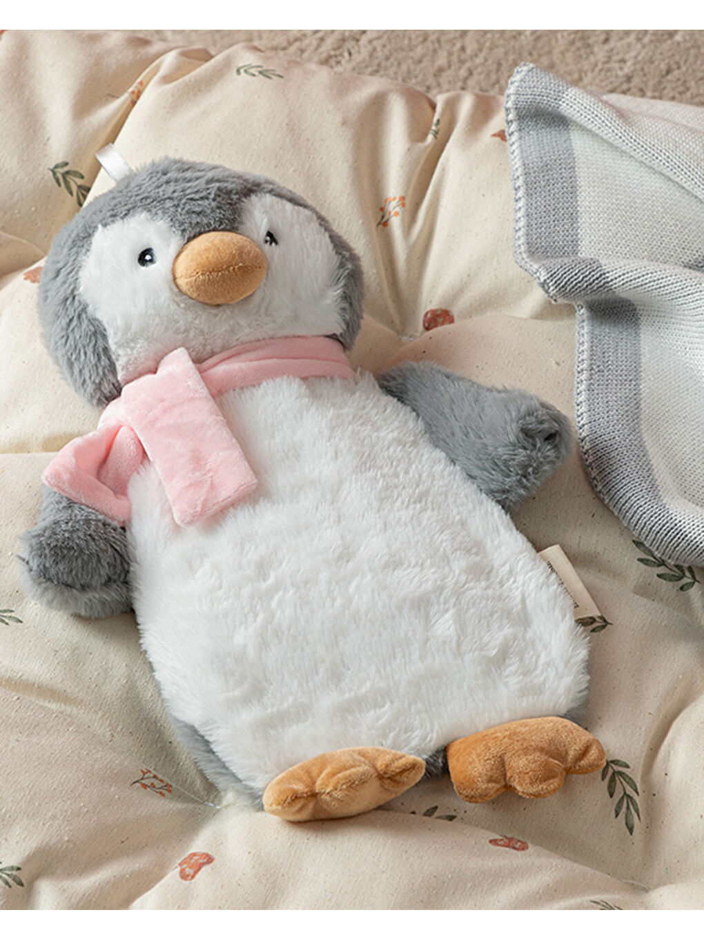 Little Penguin Pelüş Sıcak Su Torbası Ekru