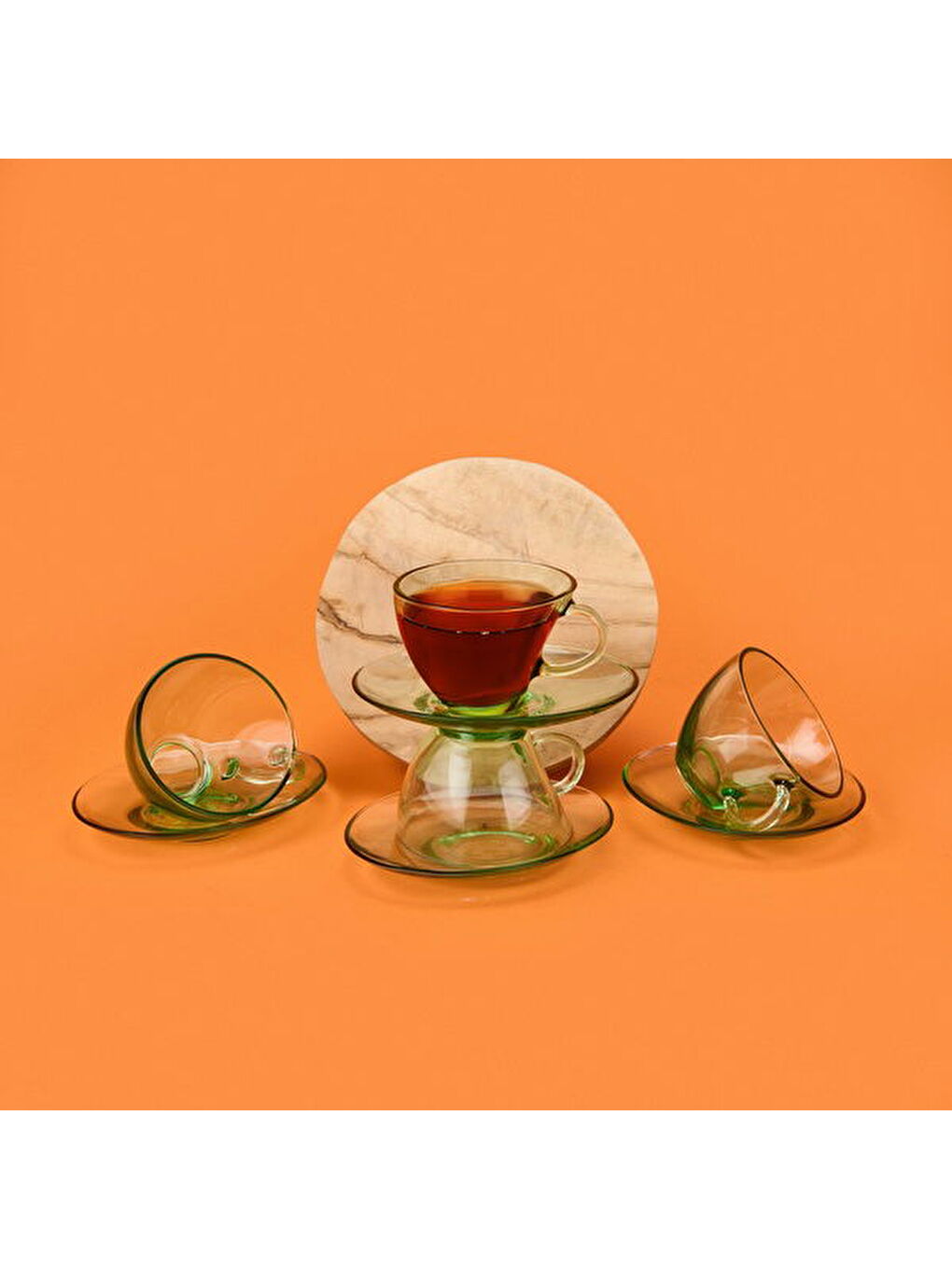 Renksiz Aware 4'lü Cam Fincan Takımı - Şeffaf-2