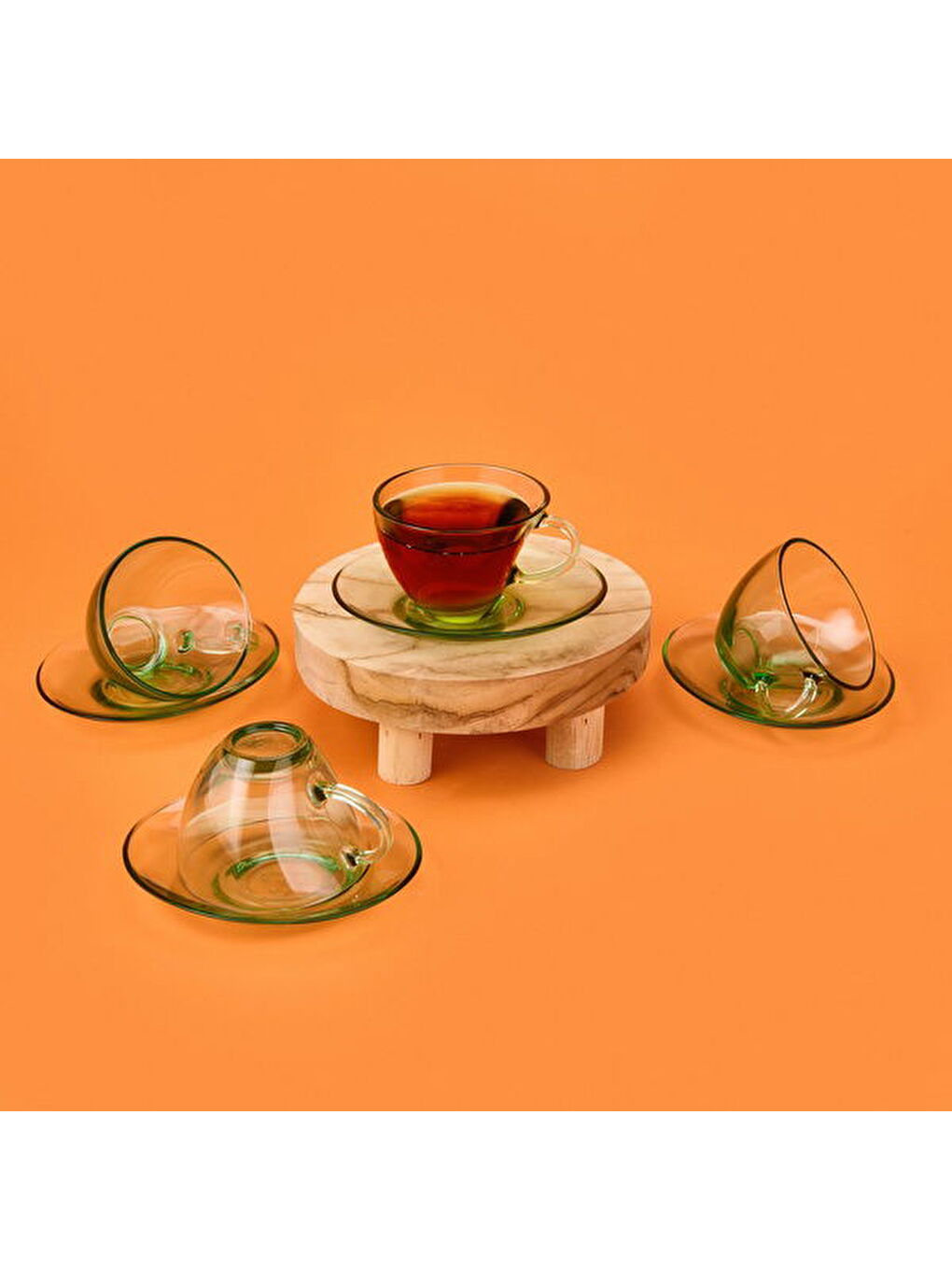 Renksiz Aware 4'lü Cam Fincan Takımı - Şeffaf-4