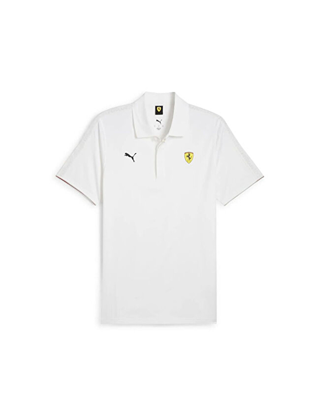 Ferrari Race Cloudspun Polo Erkek Günlük Polo Tişört 63018504 Beyaz-3