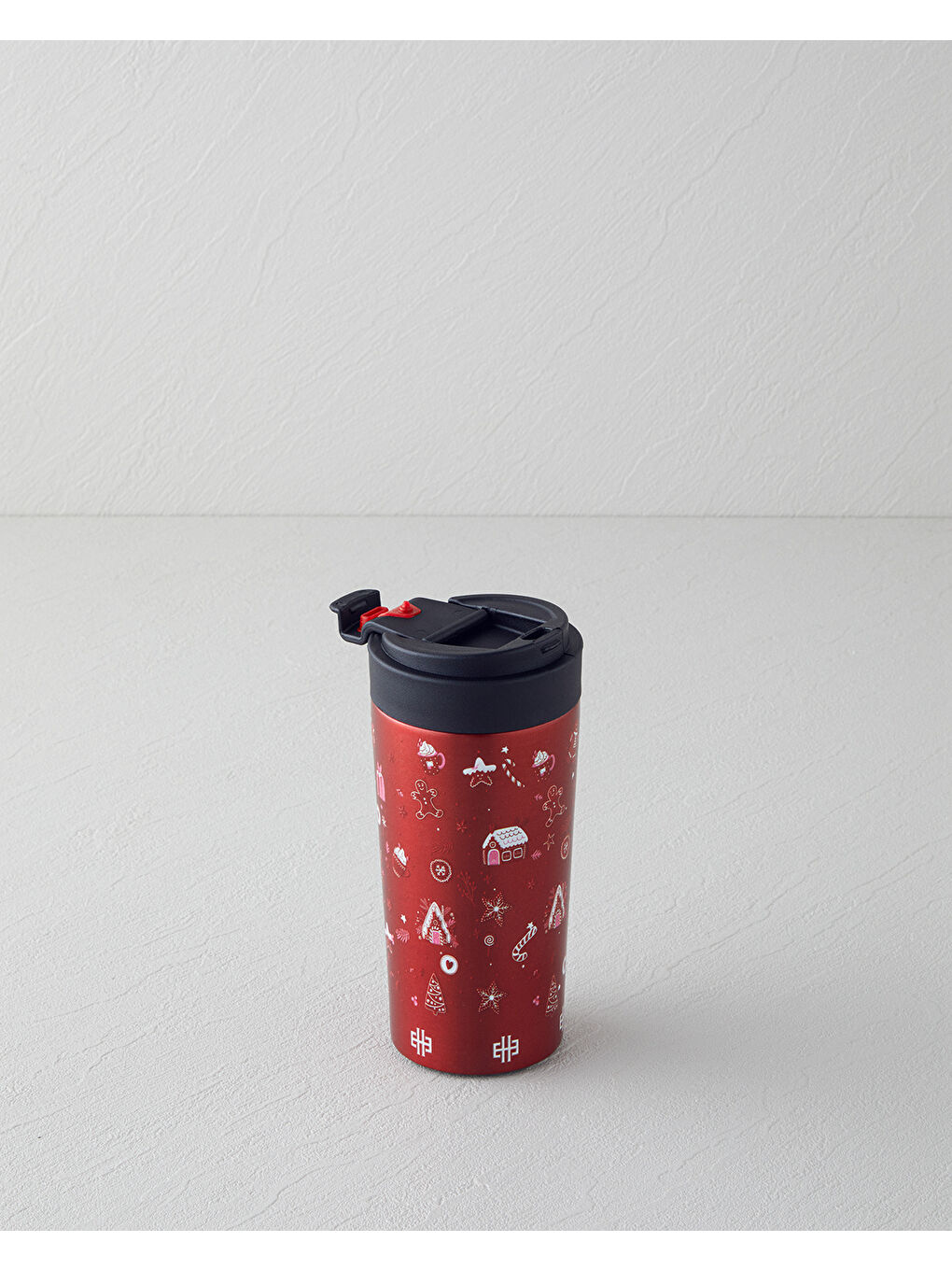 Good Mood New Year Çelik Travel Mug 380 ml Kırmızı-1