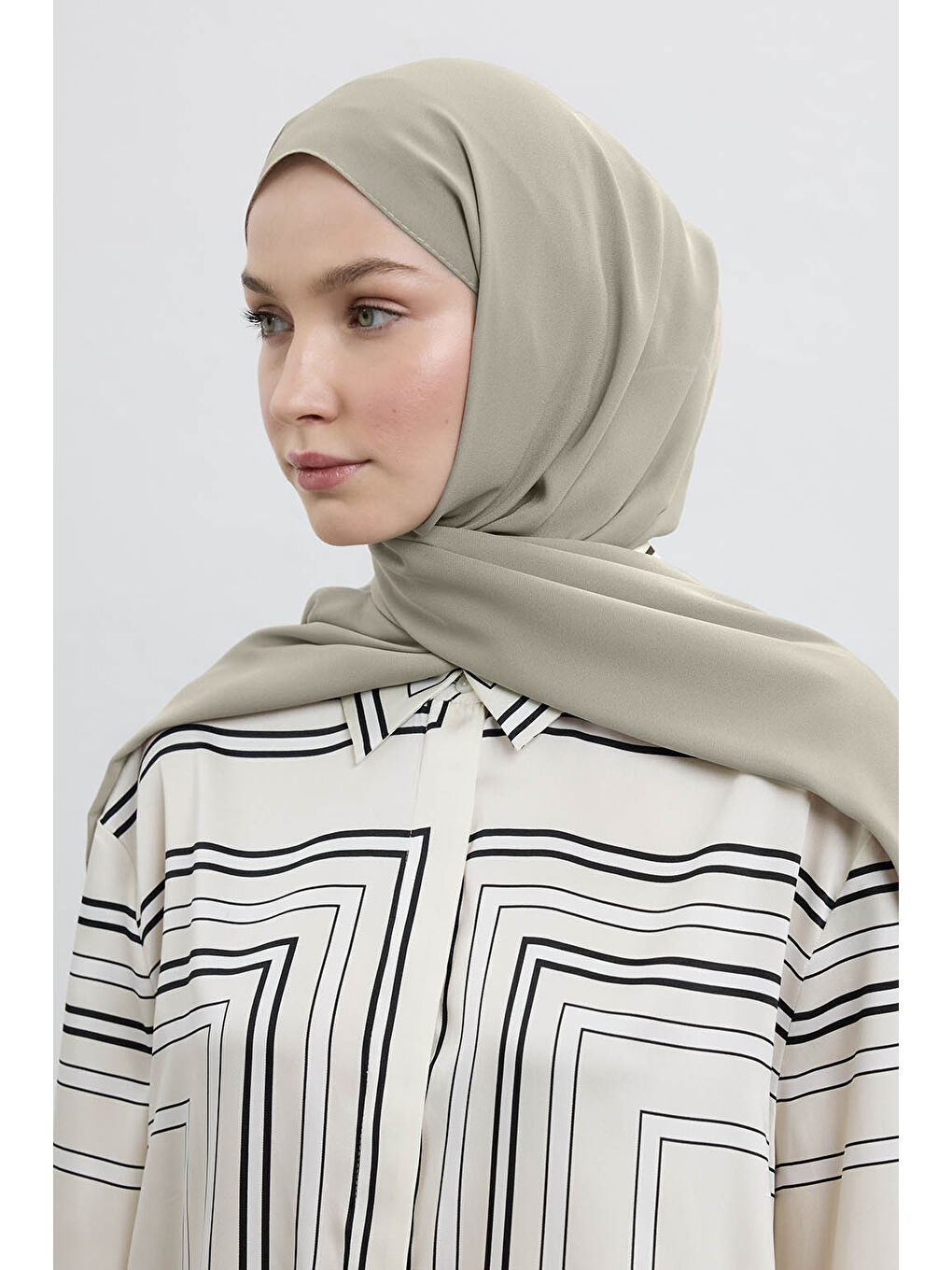 Daily Krep Şal Bej-4