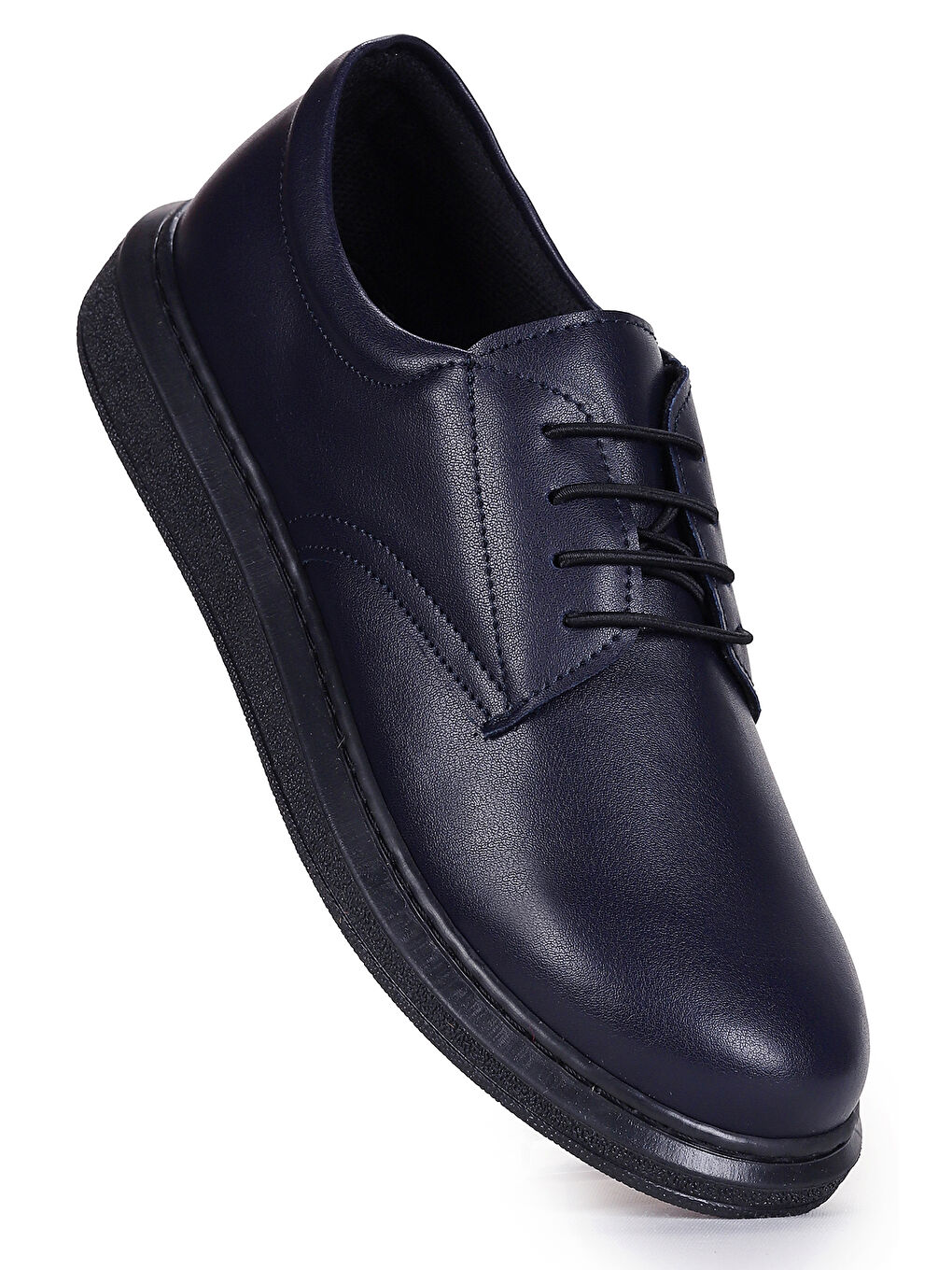 Lacivert Wata Cilt Bağcıklı Erkek Çocuk Sünnet Ayakkabı