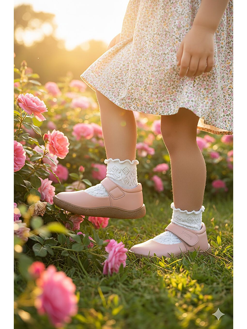 Pembe Lida %100 Deri Günlük Kız Çocuk Babet Ayakkabı-2