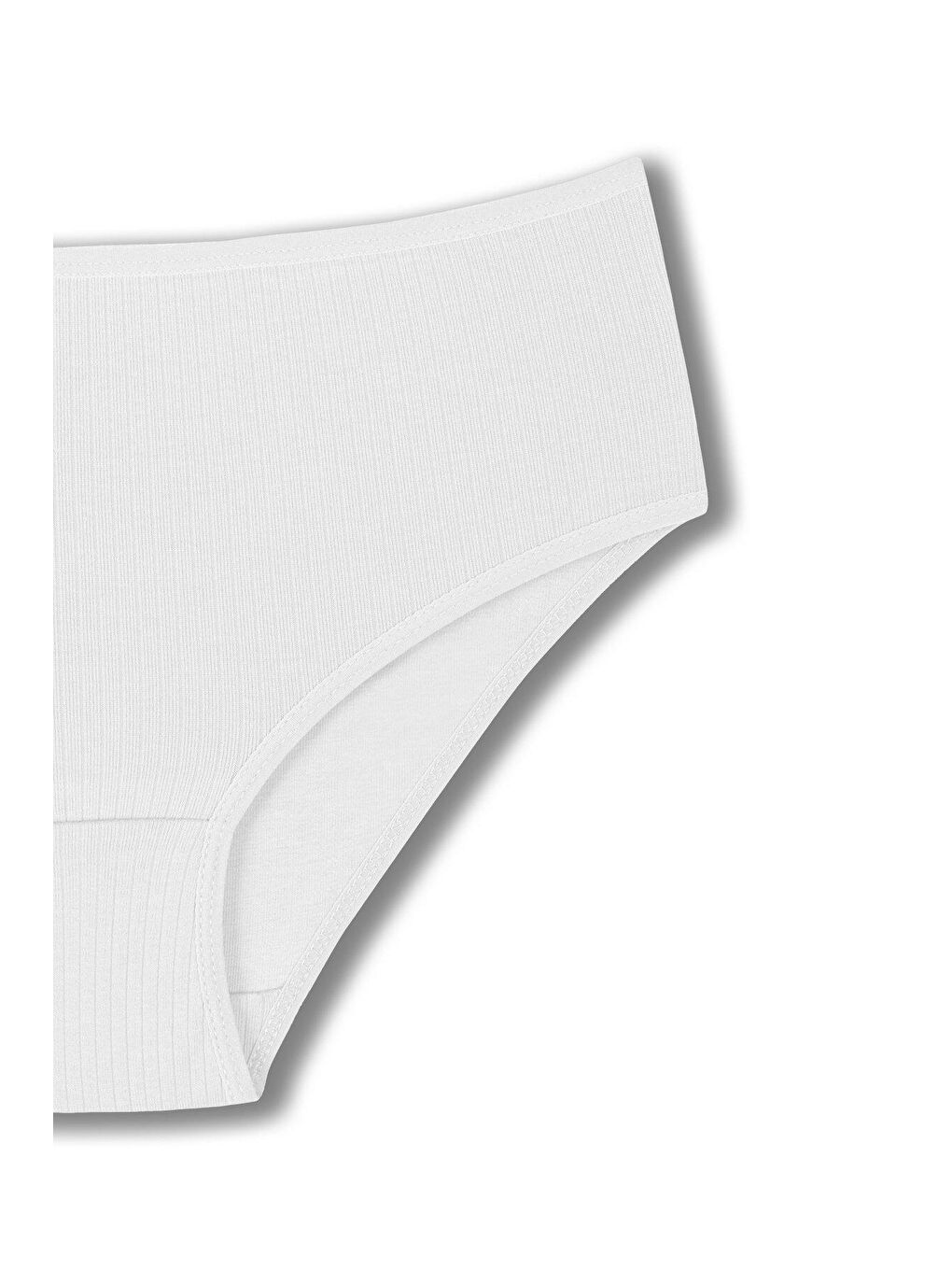 Siyah Pamuklu Fitilli Yüksek Bel Büyük Beden Kadın Külot 2'li-4