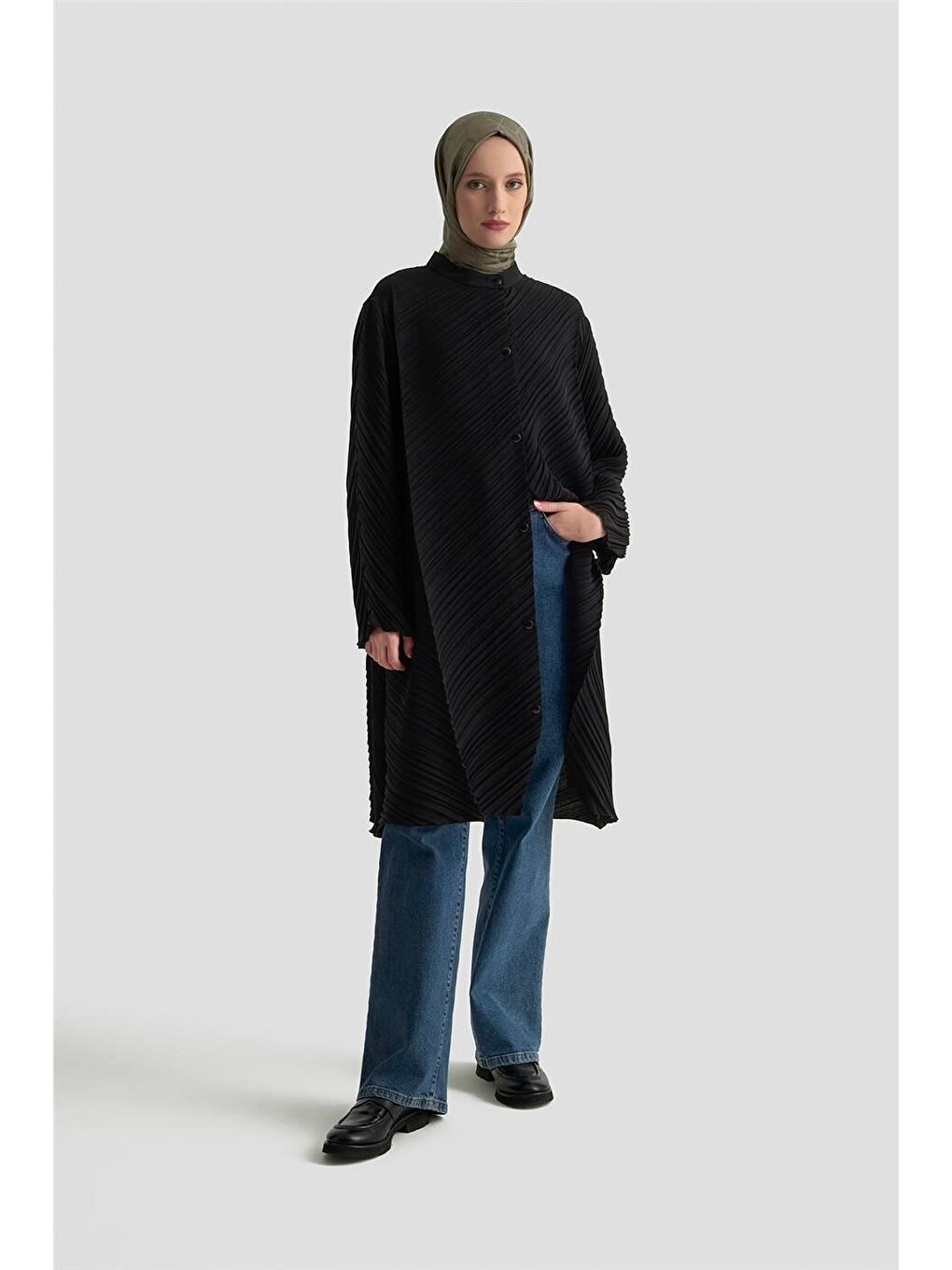 Piliseli Giy Çık 25K5010 Siyah-1