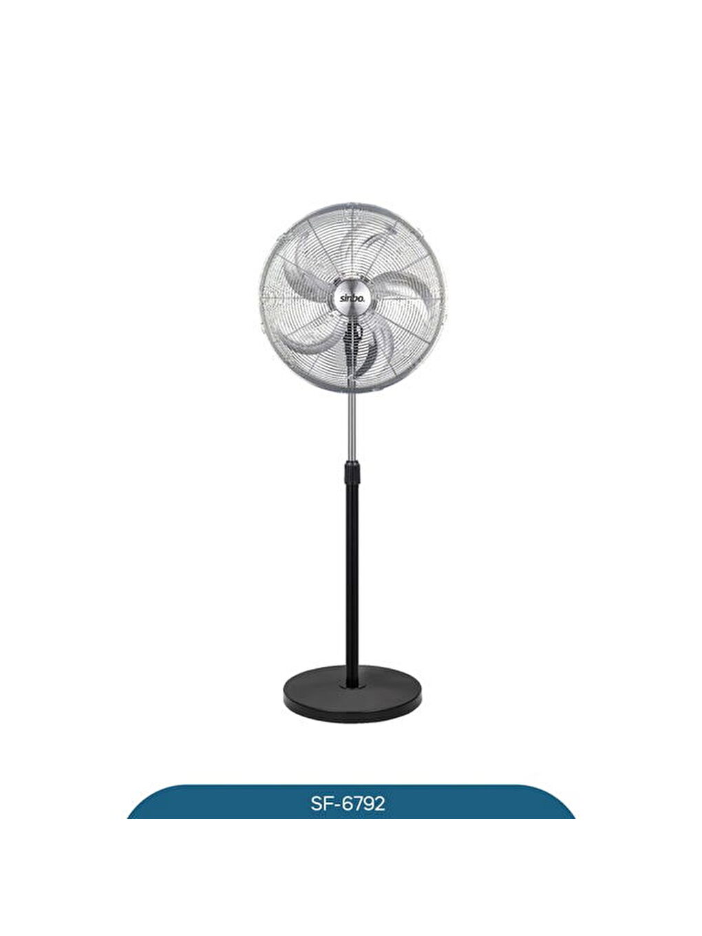 SF-6792 Ayaklı Vantilatör - Siyah - 130 Watt-1