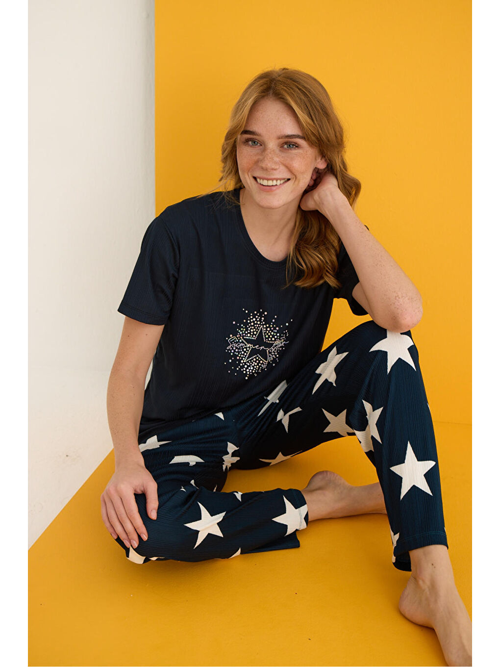 Lacivert Pegasus Pijama Takımı 7011-20