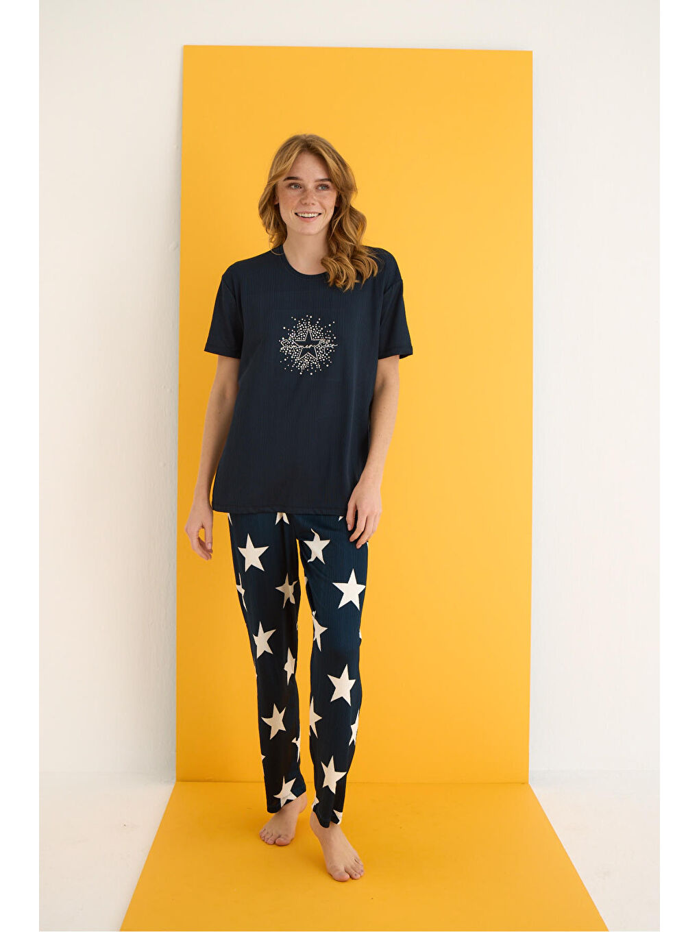 Lacivert Pegasus Pijama Takımı 7011-20-1