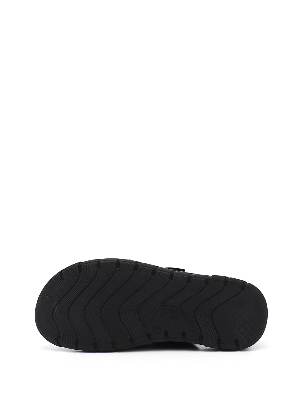 Siyah Erkek SİYAH Cırtlı Hakiki Deri Comfort Sandalet-4