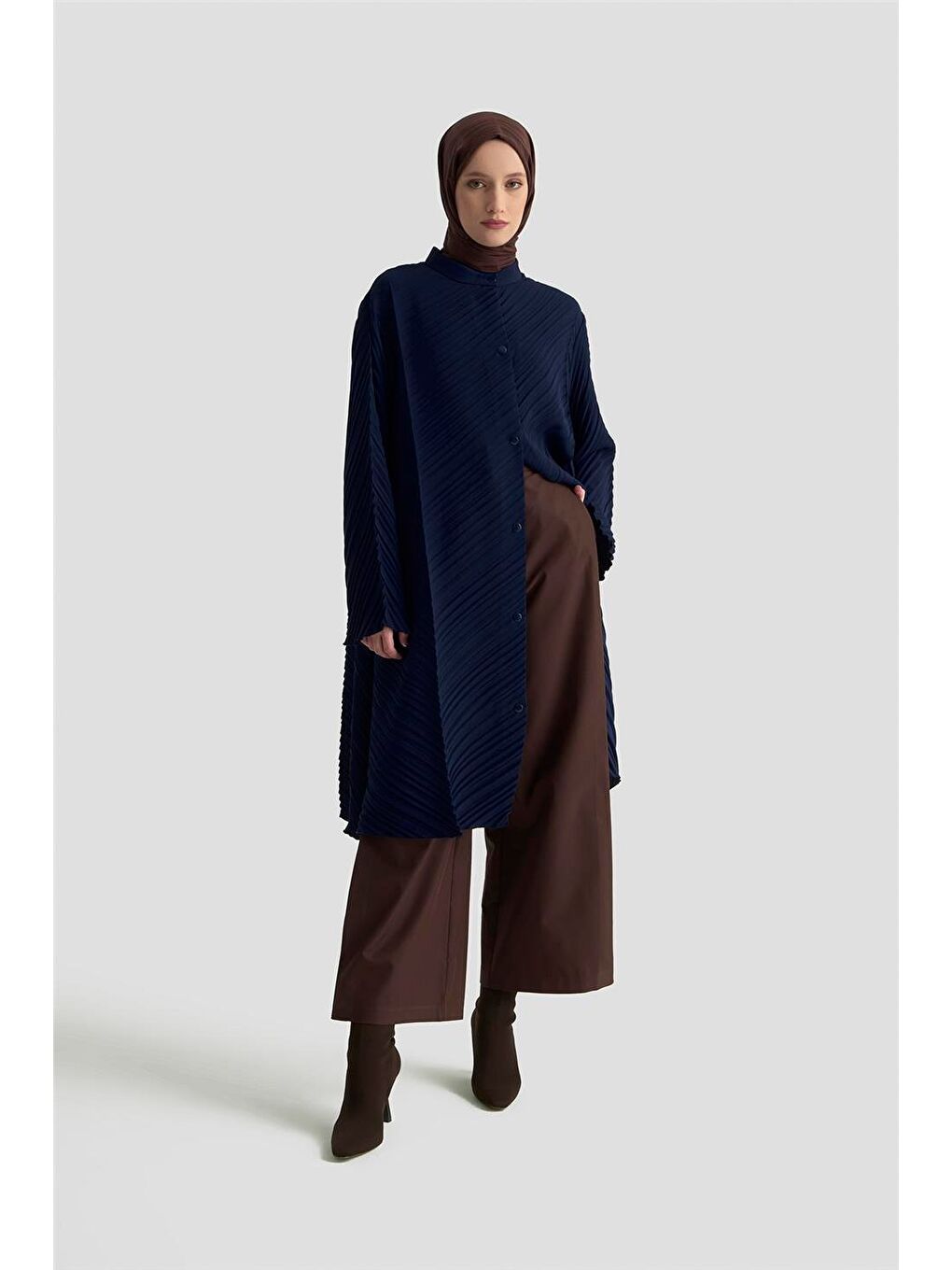 Piliseli Giy Çık 25K5010 Lacivert-1