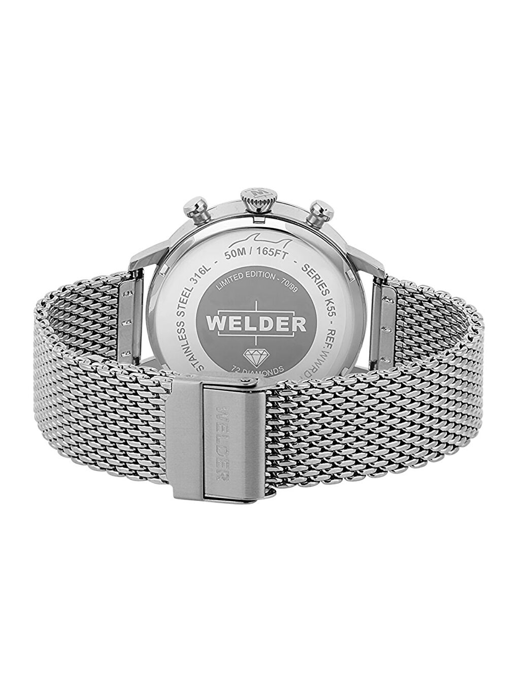 Gri WWRD100S 38 mm Pırlantalı Kadın Kol Saati-1