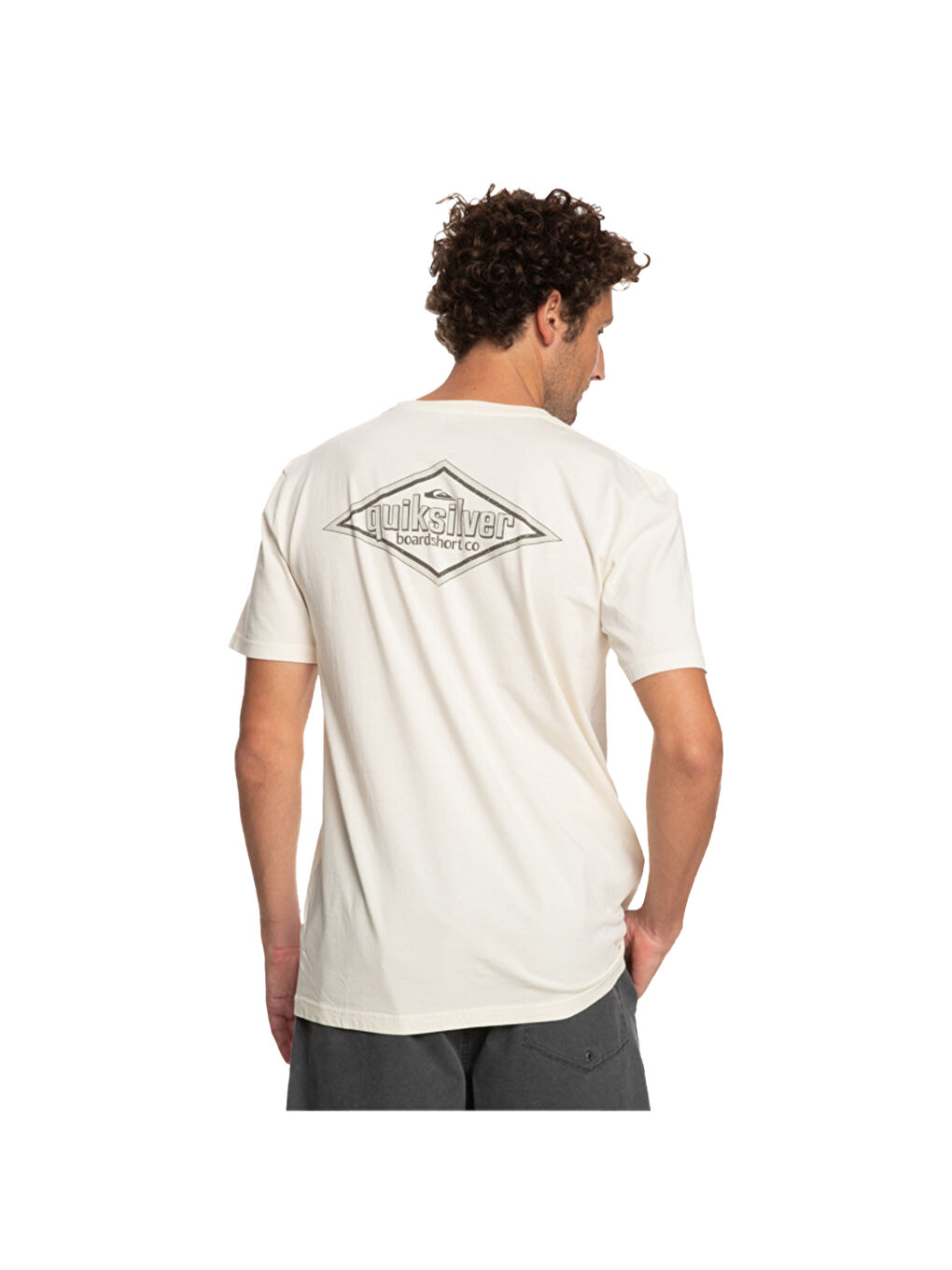 Quikwords Erkek Bej Tişört-2