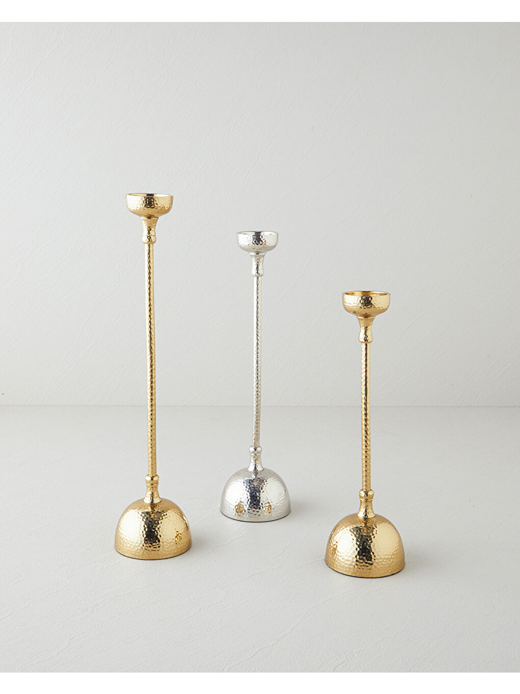 Sarı Vera Metal Dekoratif Obje 9 x 9 x 40 cm Gold-2