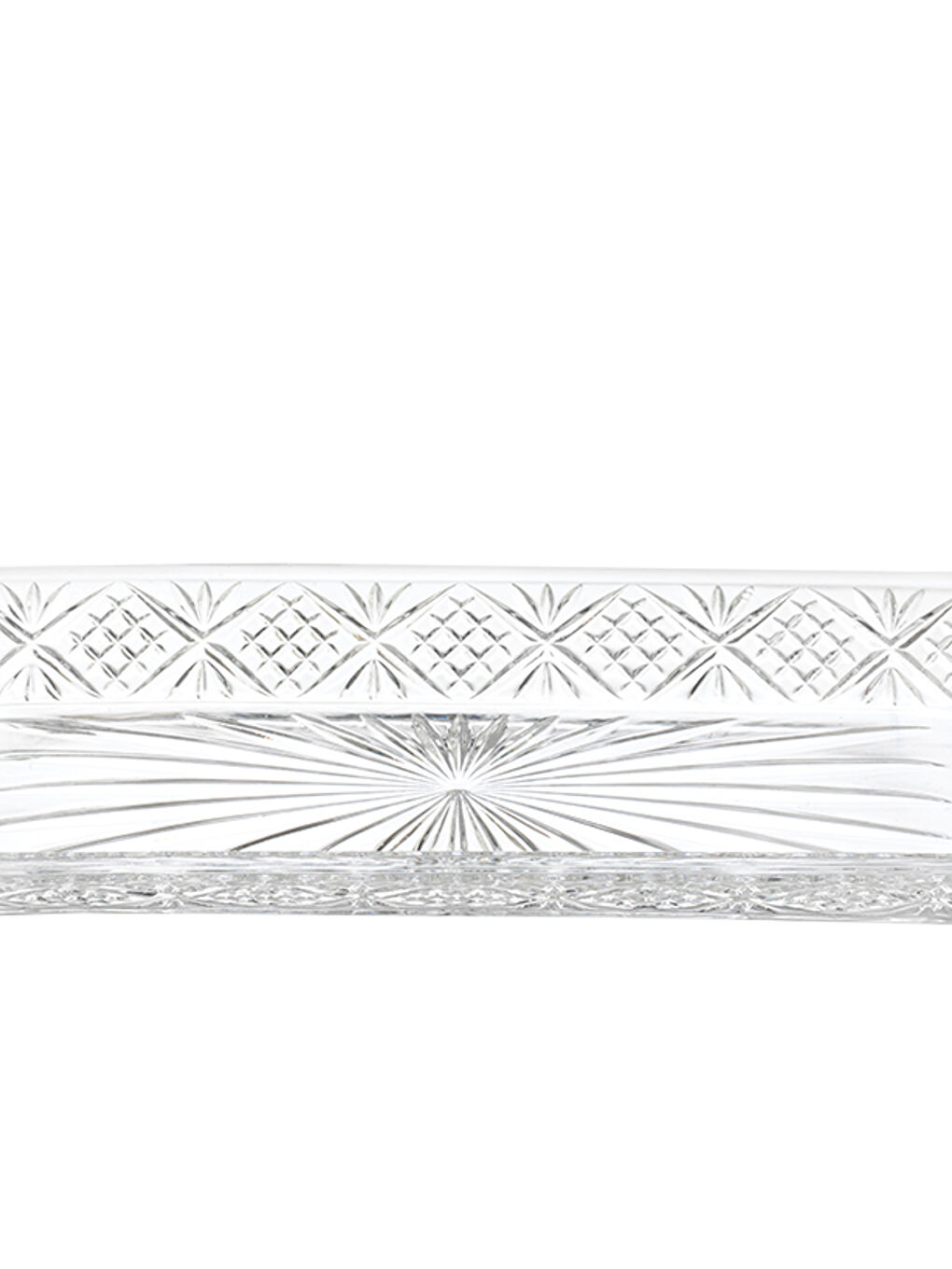 Renksiz Zena Cam Kayık Tabak-3