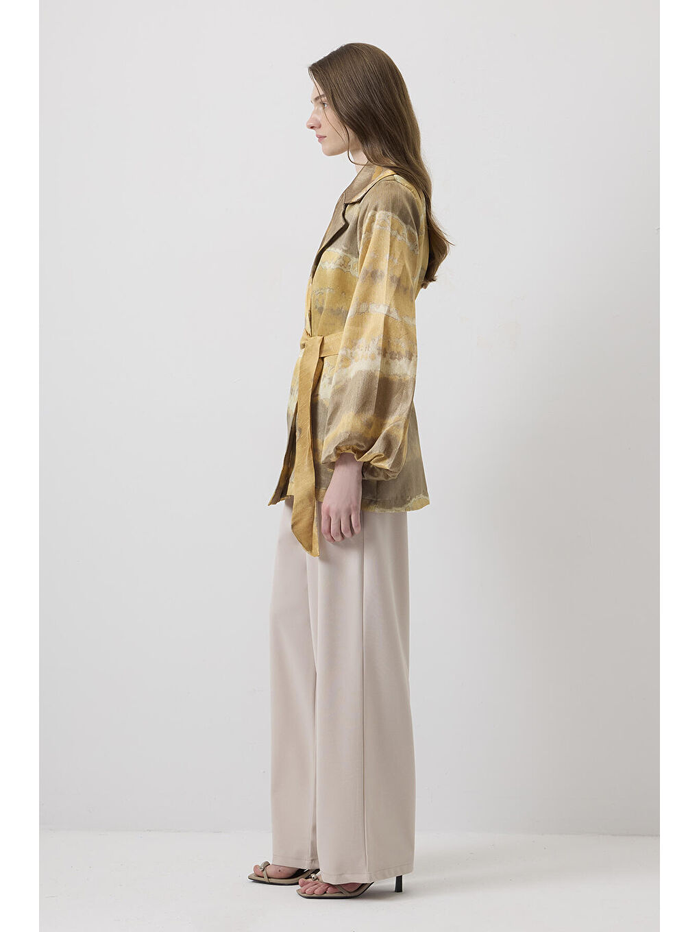 Siyah Jakarlı Kruvaze Ceket-3