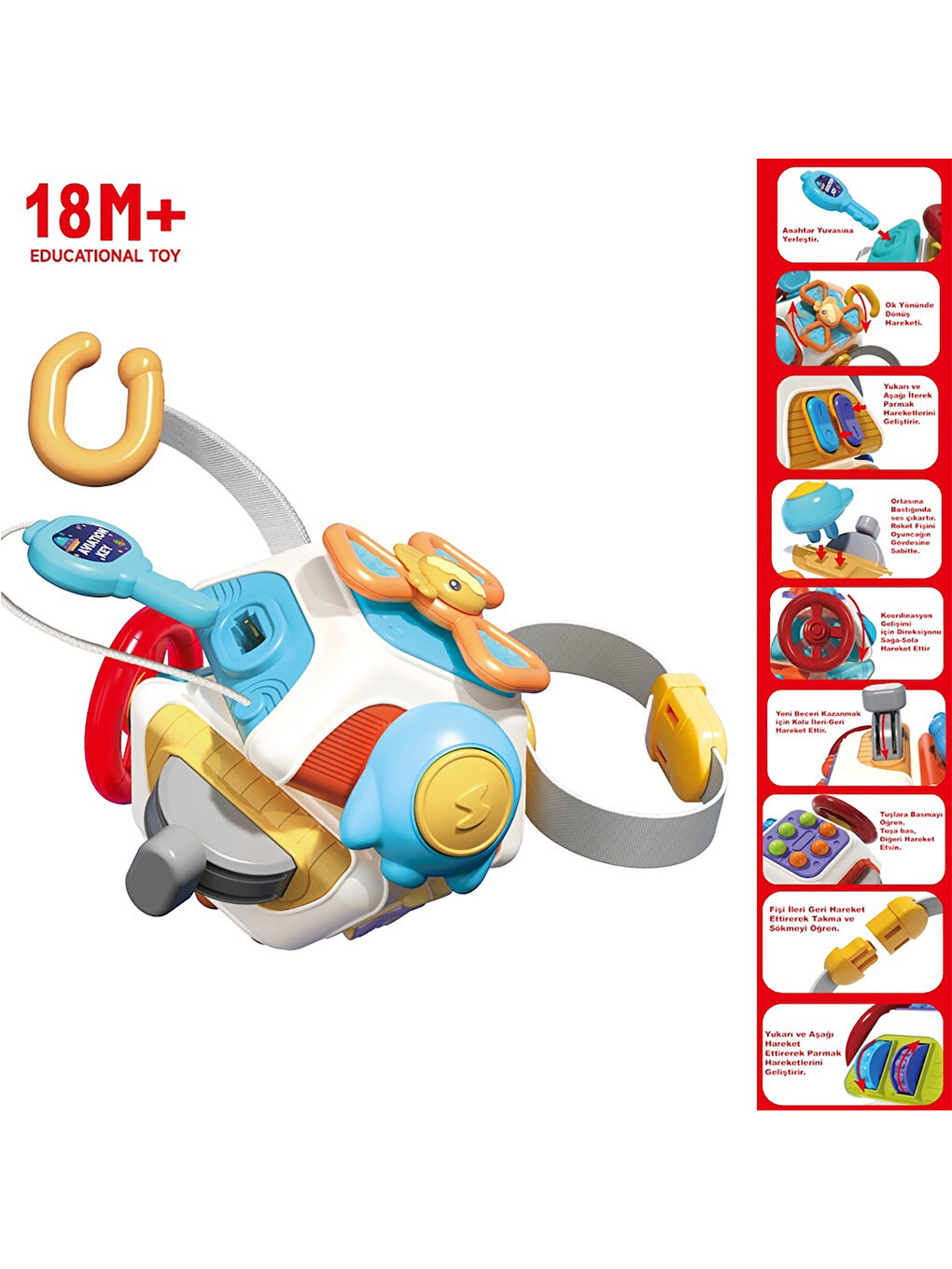Eğitici Aktivite Oyuncağı Çok Renkli-1