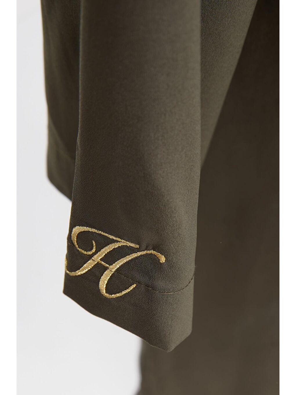 İmza Detaylı Haki Pareo 5071-3