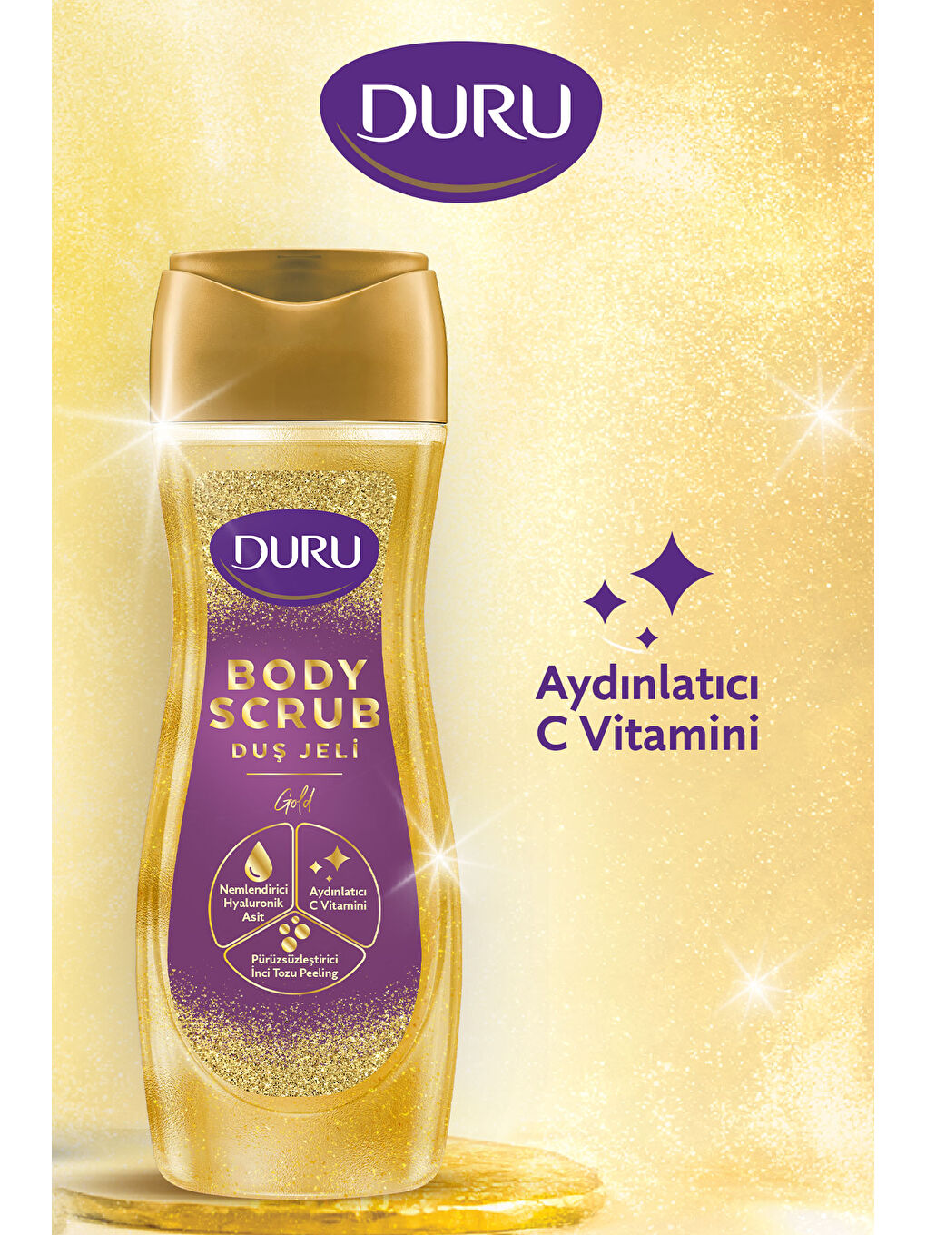 Duru Beyaz Body Scrub Gold Duş Jeli 2x450 Ml - 2