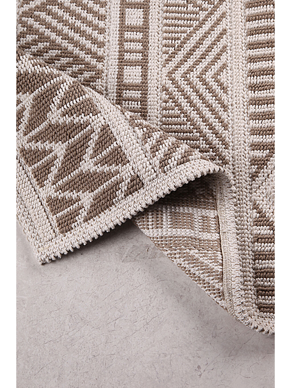 Marina Doğal Pamuklu 2'li Banyo Paspas Seti 60x100+50x60 Cm - Bej-4