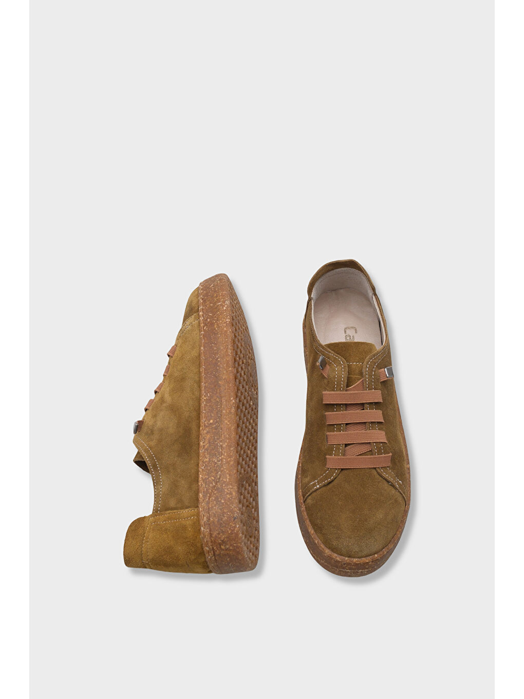 Yeşil Matelda Hakiki Deri Süet Sneaker-4