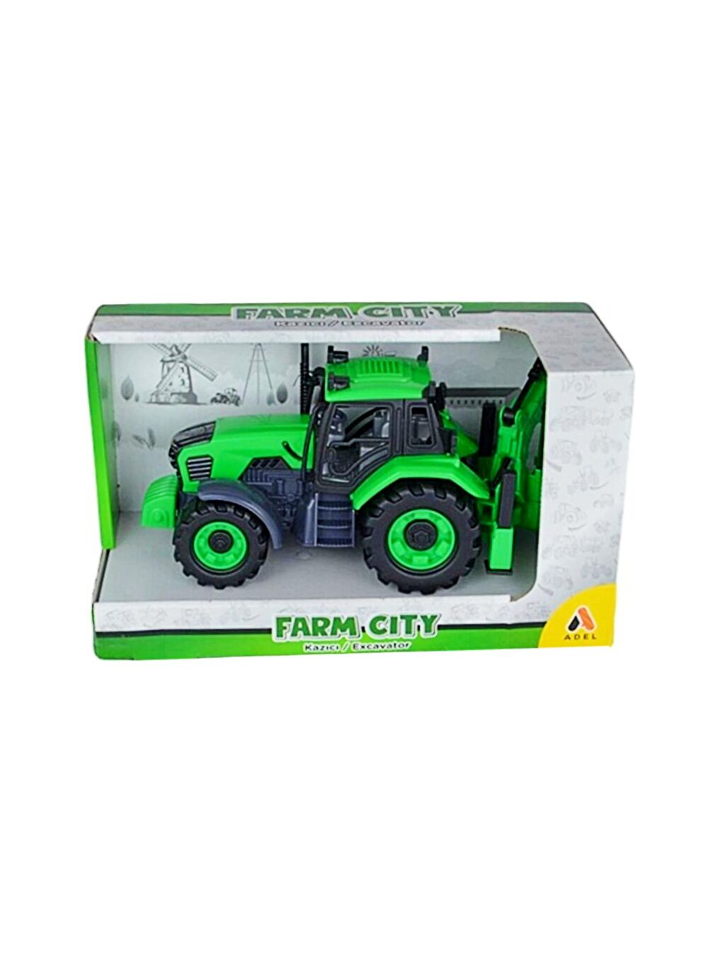 Farm City Excavator Kazıcı Yeşil (000593)-2