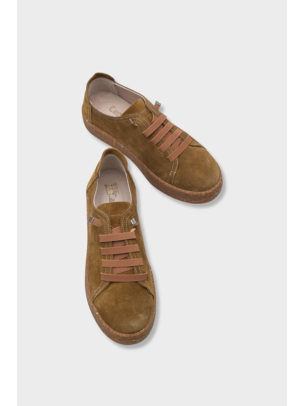 Yeşil Matelda Hakiki Deri Süet Sneaker-5