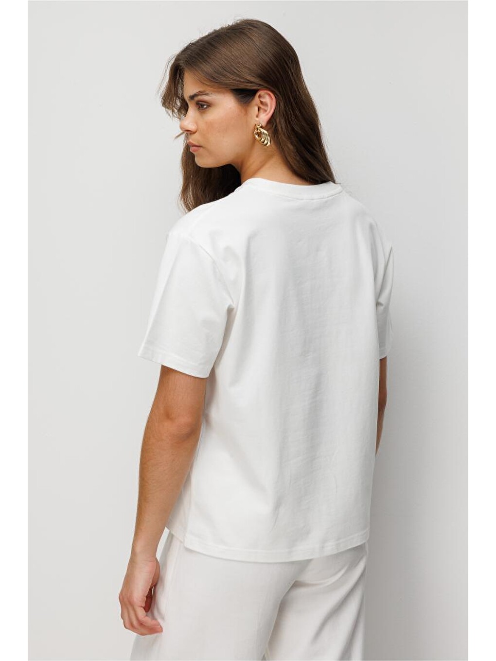 Matcha Baskılı Suprem Beyaz T-Shirt-3